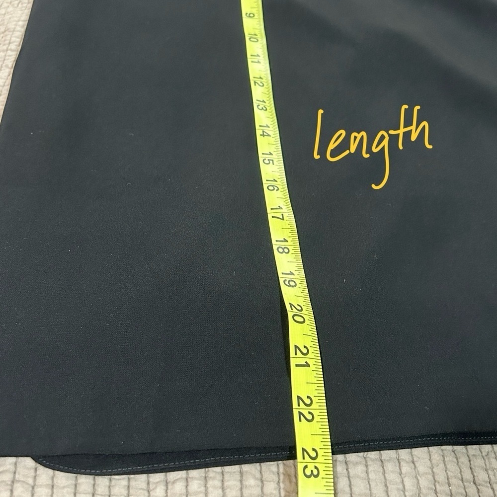 EILEEN FISHER TROPICAL SUITING SILK PANEL BLACK SKIRT SIZE XL - Picture 10 of 11